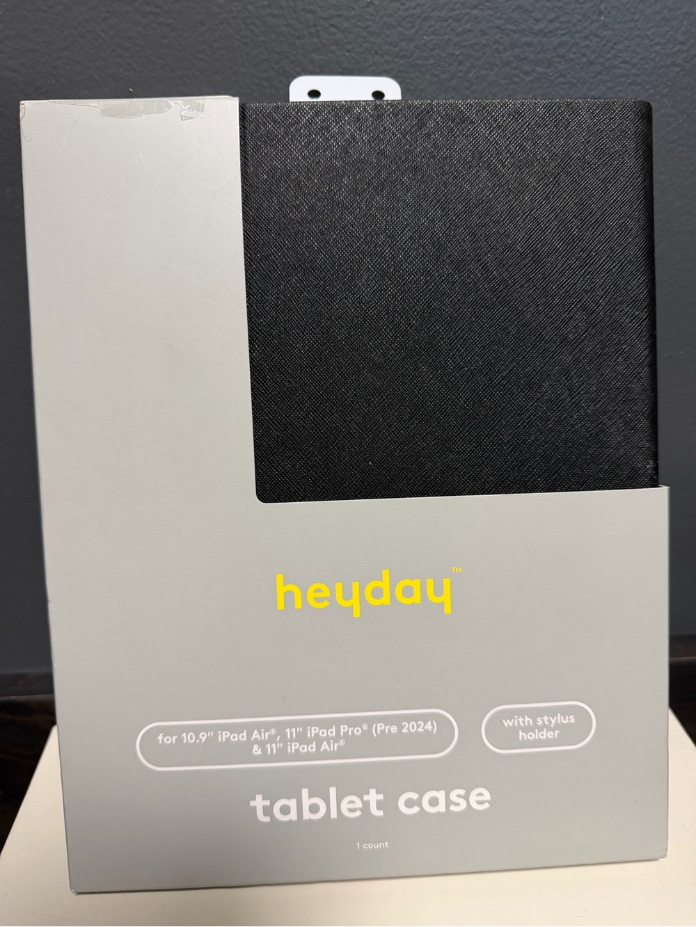 Brand new heyday Black Tablet Case with Stylus Holder